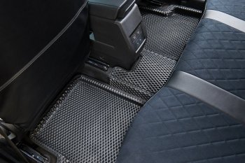 5 399 р. Коврики в салон EVA 3D РОМБ (полимер) Mitsubishi Outlander XL (CW)  рестайлинг (2010-2013)  с доставкой в г. Кемерово. Увеличить фотографию 4