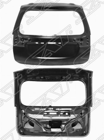 Дверь багажника SAT (под камеру и автооткрывание) Mitsubishi Outlander  GF (2012-2016) дорестайлинг, 1-ый рестайлинг