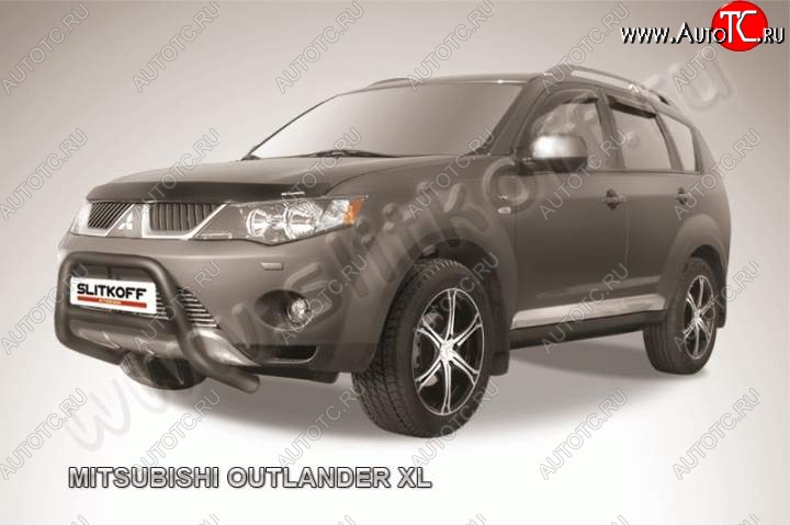 16 899 р. Кенгурятник d57 низкий  Mitsubishi Outlander  XL (2005-2009) (CW)  дорестайлинг (Цвет: серебристый)  с доставкой в г. Кемерово