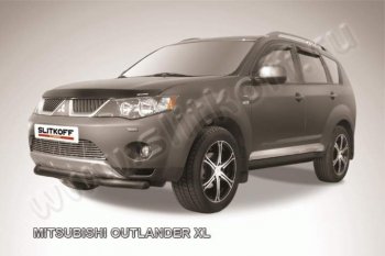 Защита переднего бампер Slitkoff Mitsubishi Outlander  XL (2005-2009) (CW)  дорестайлинг