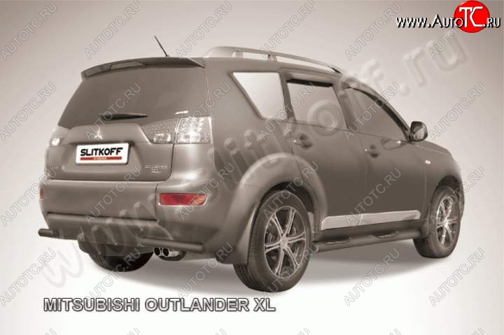 5 749 р. Уголки d57  Mitsubishi Outlander  XL (2005-2009) (CW)  дорестайлинг (Цвет: серебристый)  с доставкой в г. Кемерово