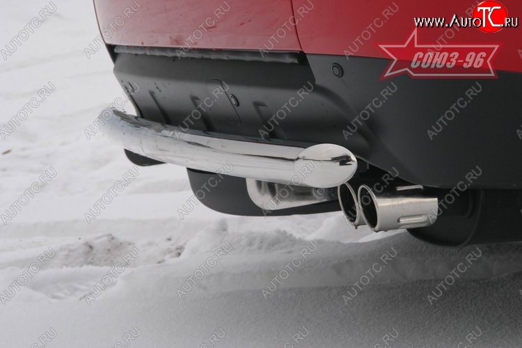 7 244 р. Защита заднего бампера Souz-96 (d60)  Mitsubishi Outlander  XL (2005-2009) (CW)  дорестайлинг  с доставкой в г. Кемерово