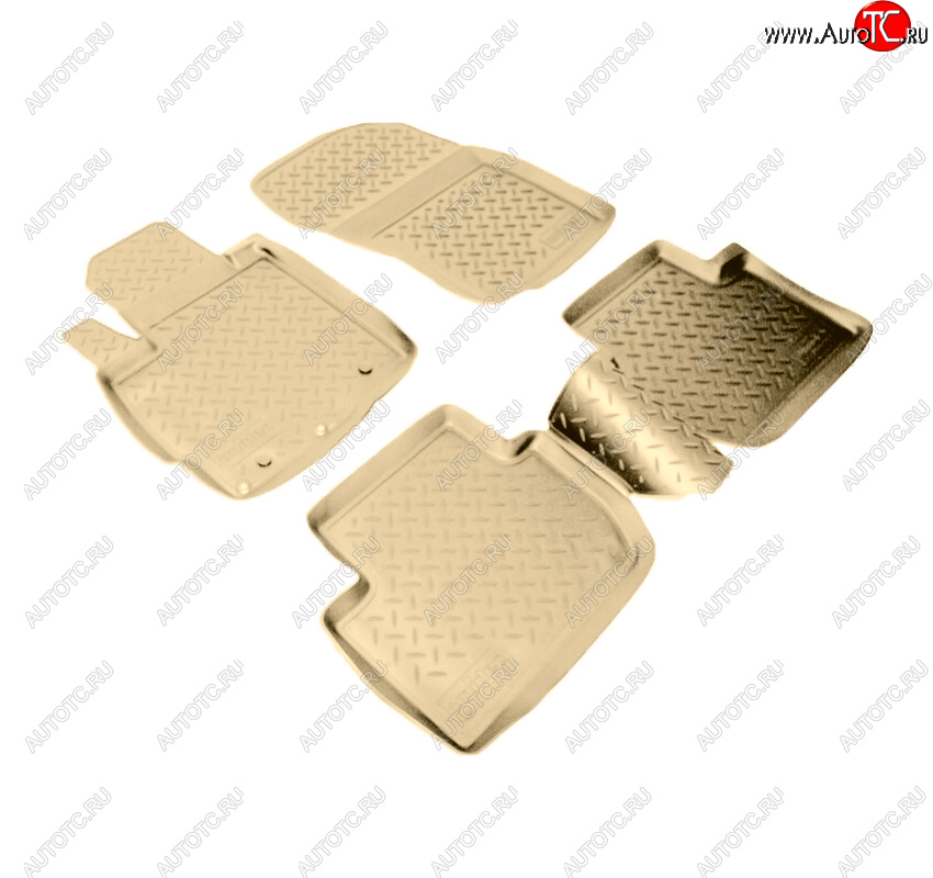 2 999 р. Коврики салона Norplast Unidec  Mitsubishi Outlander  XL (2005-2013) (CW)  дорестайлинг, (CW)  рестайлинг (Цвет: бежевый)  с доставкой в г. Кемерово