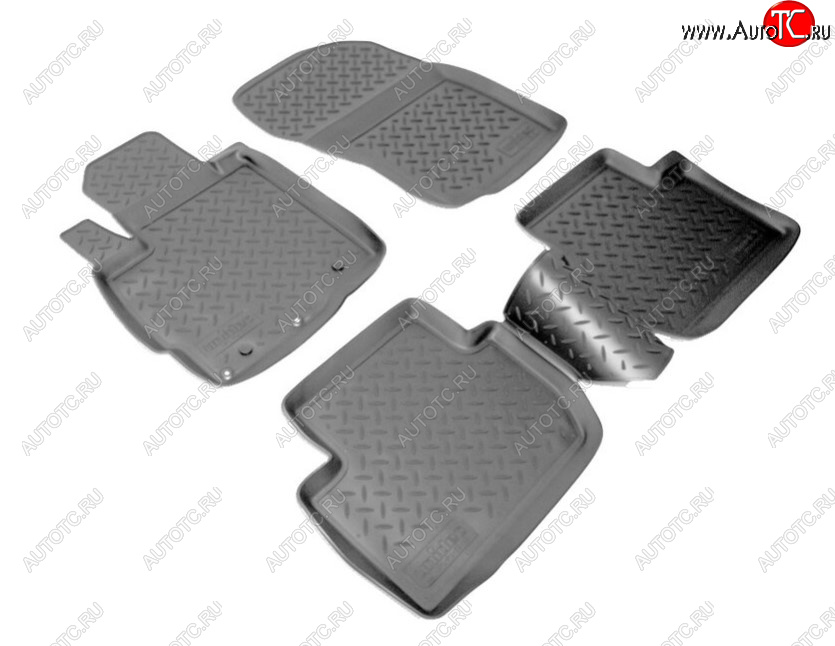 2 499 р. Комплект ковриков в салон Norplast Mitsubishi Outlander XL (CW)  дорестайлинг (2005-2009) (Цвет: черный)  с доставкой в г. Кемерово