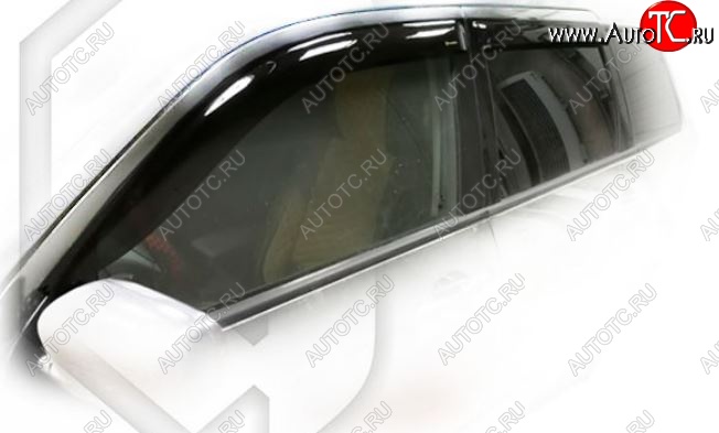 2 159 р. Дефлектора окон CA-Plastiс  Mitsubishi Outlander  CU (2003-2009) (Classic полупрозрачный)  с доставкой в г. Кемерово