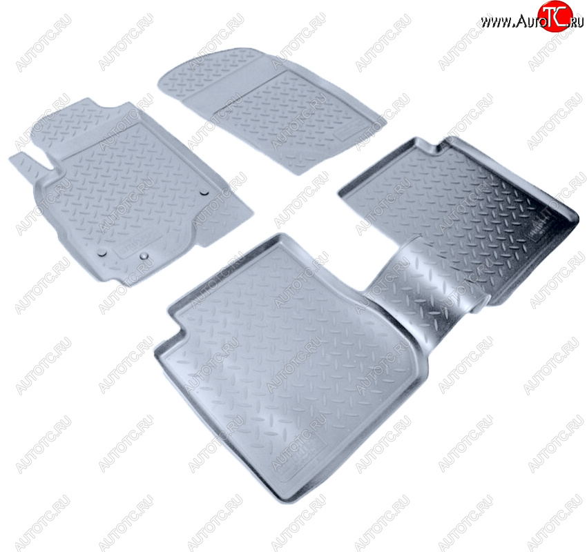 2 859 р. Коврики салона Norplast Unidec  Mitsubishi Outlander  CU (2003-2009) (Цвет: серый)  с доставкой в г. Кемерово