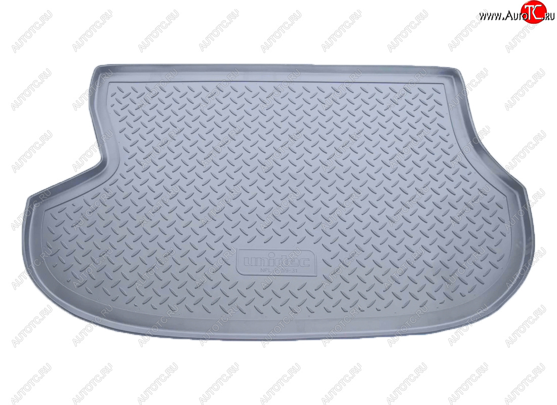 2 159 р. Коврик багажника Norplast Unidec  Mitsubishi Outlander  CU (2003-2009) (Цвет: серый)  с доставкой в г. Кемерово