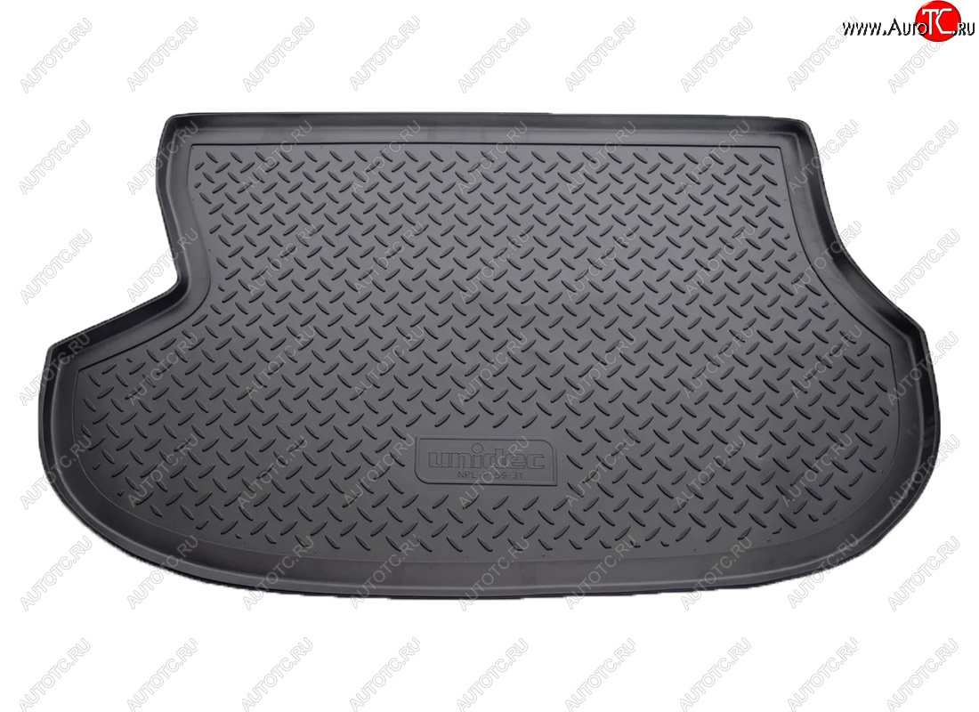 1 539 р. Коврик в багажник Norplast Unidec  Mitsubishi Outlander  CU (2003-2009) (Цвет: черный)  с доставкой в г. Кемерово