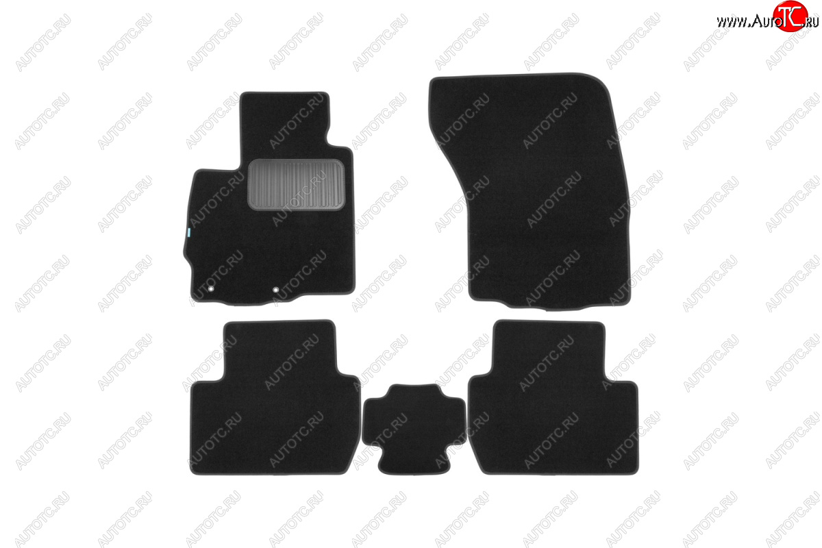 9 549 р. Текстильные коврики салона Klever Premium Mitsubishi Outlander XL (CW)  рестайлинг (2010-2013) (Черные)  с доставкой в г. Кемерово
