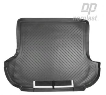 Коврик багажника Norplast Unidec Mitsubishi Outlander XL (CW)  рестайлинг (2010-2013) (Черный, с погрузочным ковриком (фартуком))