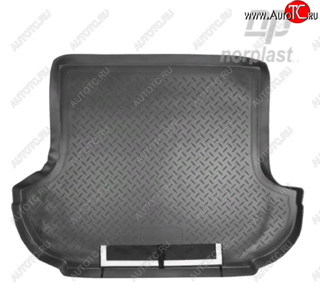 3 399 р. Коврик багажника Norplast Unidec Mitsubishi Outlander XL (CW)  рестайлинг (2010-2013) (Черный, с погрузочным ковриком (фартуком))  с доставкой в г. Кемерово