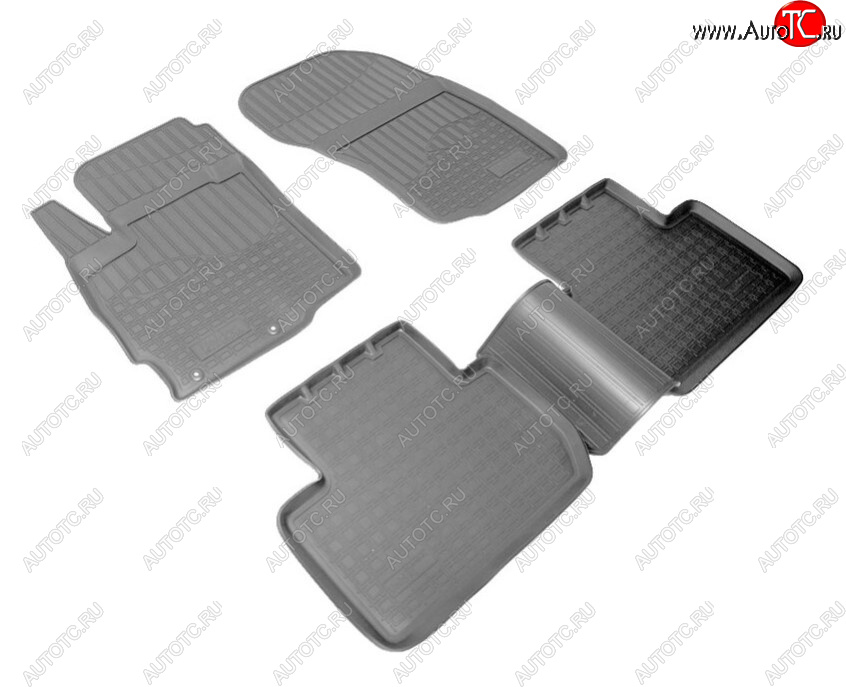 2 499 р. Комплект ковриков в салон Norplast Unidec Mitsubishi Outlander GF дорестайлинг (2012-2014) (Цвет: черный)  с доставкой в г. Кемерово