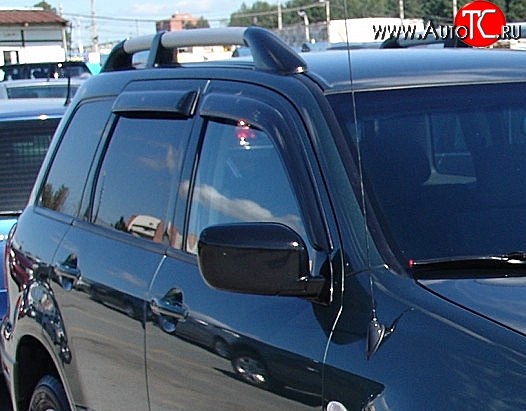 4 199 р. Дефлекторы окон (ветровики) Novline 4 шт Mitsubishi Outlander CU (2003-2009)  с доставкой в г. Кемерово