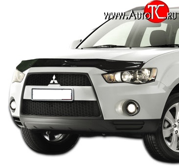3 299 р. Дефлектор капота NovLine Mitsubishi Outlander XL (CW)  рестайлинг (2010-2013)  с доставкой в г. Кемерово