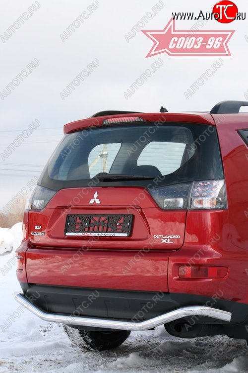 10 799 р. Защита заднего бампера Souz-96 (d60) Mitsubishi Outlander XL (CW)  рестайлинг (2010-2013)  с доставкой в г. Кемерово