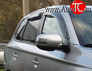 999 р. Комплект дефлекторов окон (ветровиков) 4 шт. Russtal Mitsubishi Outlander GF дорестайлинг (2012-2014)  с доставкой в г. Кемерово