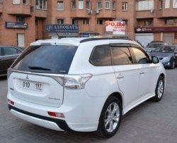 4 799 р. Боковые накладки на задний бампер BROOMER Design  Mitsubishi Outlander  GF (2012-2014) дорестайлинг (Неокрашенная)  с доставкой в г. Кемерово. Увеличить фотографию 2