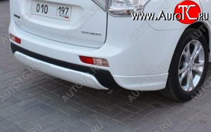 4 799 р. Боковые накладки на задний бампер BROOMER Design  Mitsubishi Outlander  GF (2012-2014) дорестайлинг (Неокрашенная)  с доставкой в г. Кемерово