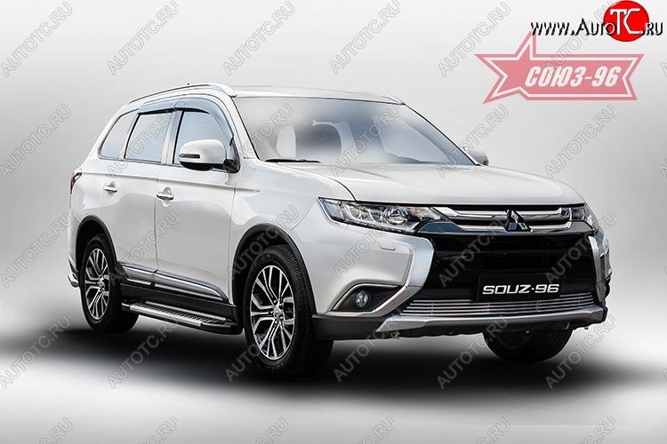 3 959 р. Декоративный элемент воздухозаборника Souz-96 (d10) Mitsubishi Outlander GF 2-ой рестайлинг (2015-2018)  с доставкой в г. Кемерово