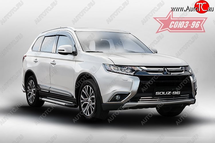 8 459 р. Декоративный элемент воздухозаборника Souz-96 (d16) Mitsubishi Outlander GF 2-ой рестайлинг (2015-2018)  с доставкой в г. Кемерово