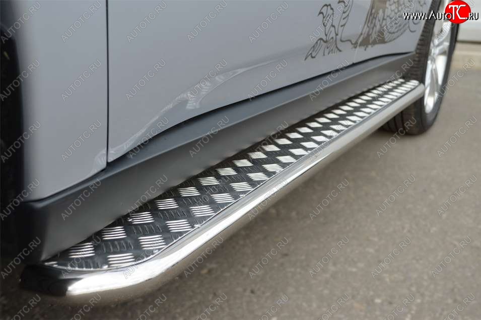 22 999 р. Широкая защита порогов с трубой диаметром 42 мм SLITKOFF v2 Mitsubishi Outlander GF дорестайлинг (2012-2014)  с доставкой в г. Кемерово
