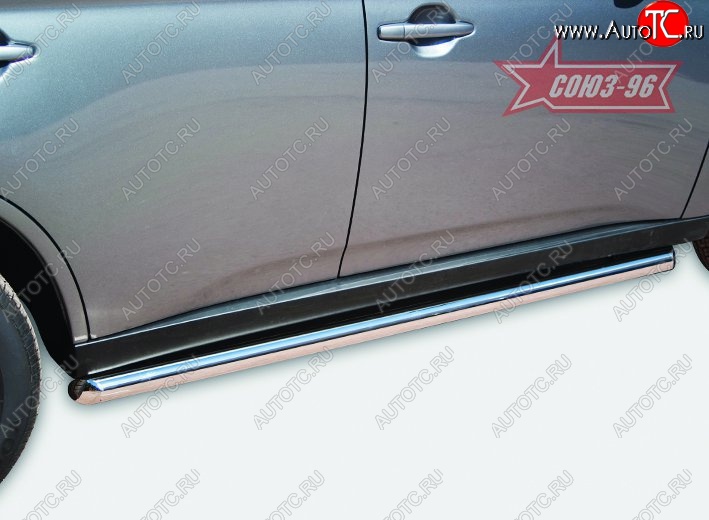 10 394 р. Защита порогов Souz-96 (d60) Mitsubishi Outlander GF дорестайлинг (2012-2014)  с доставкой в г. Кемерово