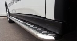 24 649 р. Широкая защита порогов (рестайлинг) SLITKOFF  Mitsubishi Outlander  GF (2014-2016) 1-ый рестайлинг  с доставкой в г. Кемерово. Увеличить фотографию 3