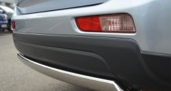 11 599 р. Защита заднего бампера (Ø75x42 мм, нержавейка) Russtal Mitsubishi Outlander GF дорестайлинг (2012-2014)  с доставкой в г. Кемерово. Увеличить фотографию 3