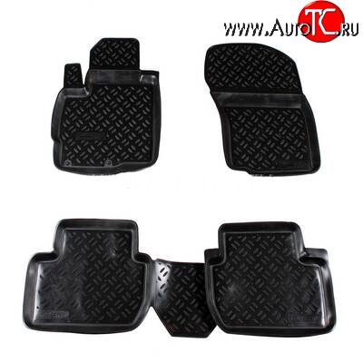 1 249 р. Комплект ковриков в салон Aileron 4 шт. (полиуретан)  Mitsubishi Outlander  GF (2012-2014) дорестайлинг  с доставкой в г. Кемерово