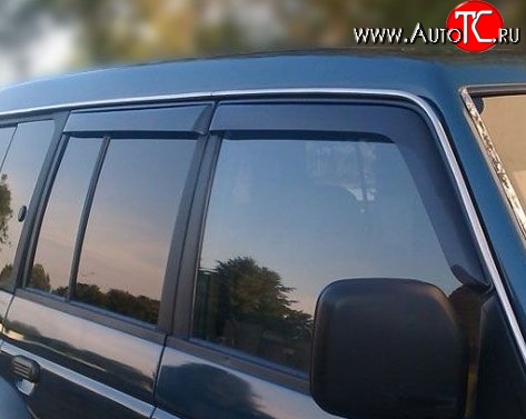 999 р. Комплект дефлекторов окон Russtal Mitsubishi Pajero 2 V30/V40 5 дв. дорестайлинг (1991-1997)  с доставкой в г. Кемерово
