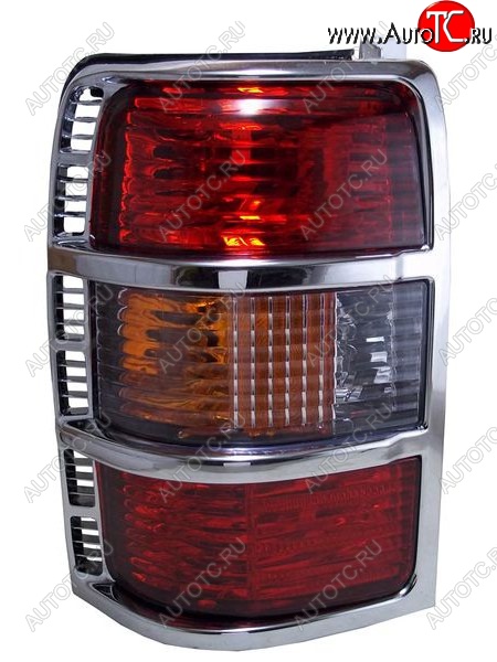 3 899 р. Левый фонарь (хром/хрусталь) SAT Mitsubishi Pajero 2 V30/V40 5 дв. дорестайлинг (1991-1997)  с доставкой в г. Кемерово