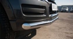 17 799 р. Защита переднего бампера (2 трубы Ø76 и 75х42 мм, нержавейка) Russtal Mitsubishi Pajero 4 V90 2-ой рестайлинг (2014-2020)  с доставкой в г. Кемерово. Увеличить фотографию 3