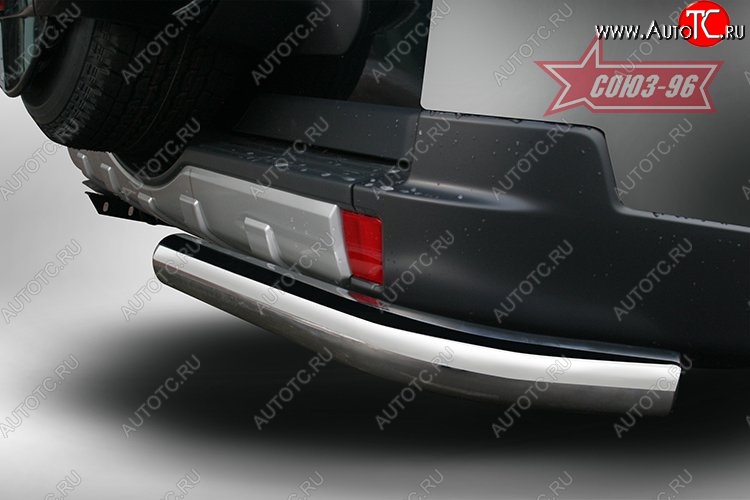 10 529 р. Защита заднего бампера из боковых уголков Souz-96 (d76) Mitsubishi Pajero 4 V90 2-ой рестайлинг (2014-2020)  с доставкой в г. Кемерово