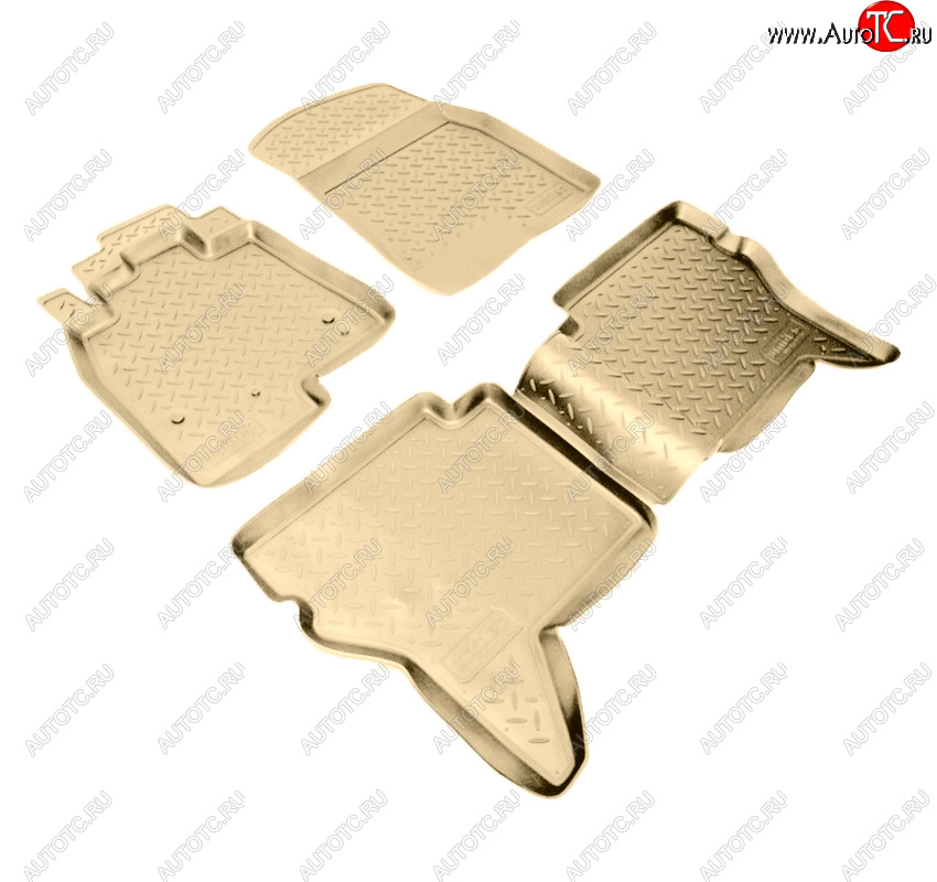 2 999 р. Коврики салона Norplast Unidec  Mitsubishi Pajero ( 4 V90,  4 V80) (2006-2020) дорестайлинг, 1-ый рестайлинг, 3 дв. 1-ый рестайлинг, 2-ой рестайлинг (Цвет: бежевый)  с доставкой в г. Кемерово