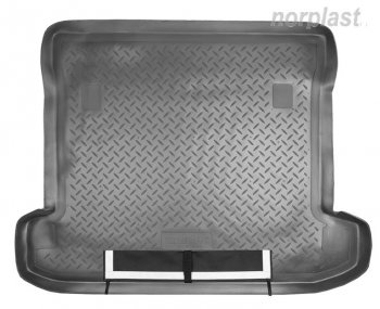 Коврик багажника Norplast Mitsubishi Pajero  4 V90 (2006-2020) дорестайлинг, 1-ый рестайлинг, 2-ой рестайлинг (Черный, с погрузочным ковриком (фартуком))