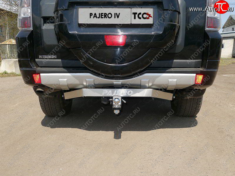 20 999 р. Фаркоп (тягово-сцепное устройство) TCC (надпись Pajero)  Mitsubishi Pajero ( 4 V90,  4 V80) (2006-2020) дорестайлинг, 1-ый рестайлинг, 3 дв. 1-ый рестайлинг, 2-ой рестайлинг (Оцинкованный, шар E - нержавейка)  с доставкой в г. Кемерово