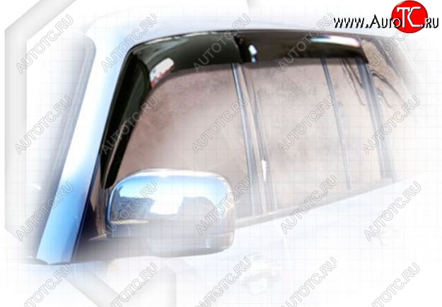 2 299 р. Дефлектора окон 5D CA-Plastiс  Mitsubishi Pajero  3 V70 (1999-2003) дорестайлинг (Classic полупрозрачный, Без хром.молдинга)  с доставкой в г. Кемерово