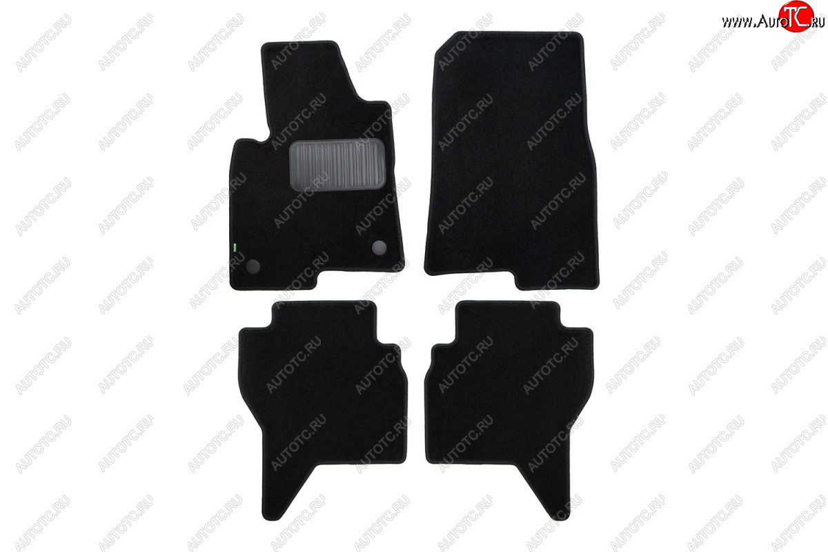 7 449 р. Текстильные коврики салона Klever Standart Mitsubishi Pajero 3 V70 дорестайлинг (1999-2003) (Черные)  с доставкой в г. Кемерово