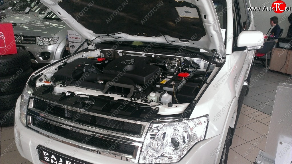 2 199 р. Газовые упоры капота Berkut Mitsubishi Pajero 4 V90 дорестайлинг (2006-2011)  с доставкой в г. Кемерово