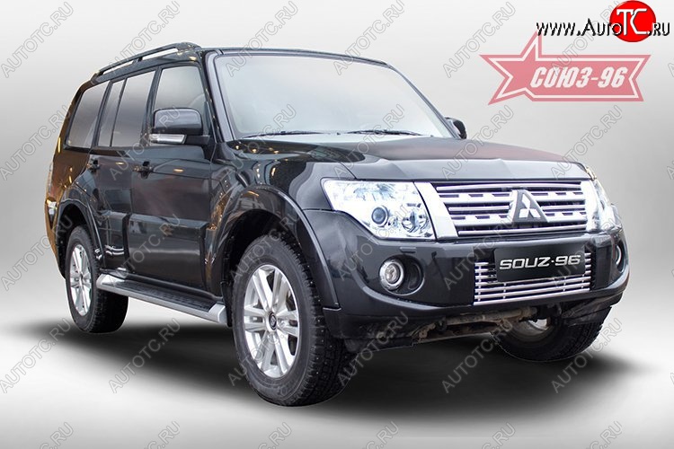 4 769 р. Декоративный элемент воздухозаборника Souz-96 (d10)  Mitsubishi Pajero ( 4 V90,  4 V80) (2011-2015) 1-ый рестайлинг, 3 дв. 1-ый рестайлинг  с доставкой в г. Кемерово