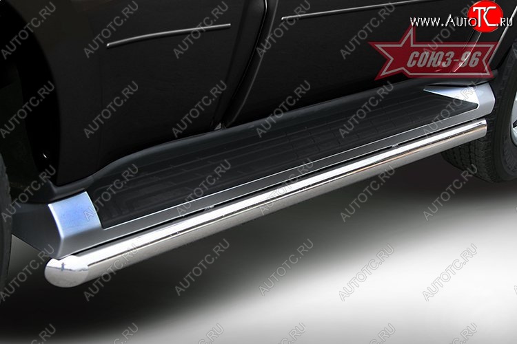 12 149 р. Защита штатных порогов 5-тидверный Souz-96 (d60) Mitsubishi Pajero 4 V90 дорестайлинг (2006-2011)  с доставкой в г. Кемерово