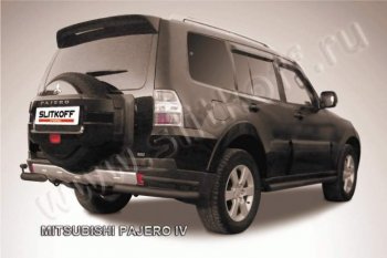 Уголки d76+d42 двойные Mitsubishi Pajero  4 V90 (2006-2015) дорестайлинг, 1-ый рестайлинг