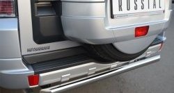 15 899 р. Одинарная защита заднего бампера из трубы диаметром 63 мм SLITKOFF  Mitsubishi Pajero  4 V90 (2006-2011) дорестайлинг  с доставкой в г. Кемерово. Увеличить фотографию 3