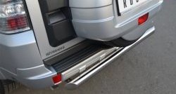 16 999 р. Одинарная защита заднего бампера из трубы диаметром 76 мм SLITKOFF  Mitsubishi Pajero  4 V90 (2006-2011) дорестайлинг  с доставкой в г. Кемерово. Увеличить фотографию 2