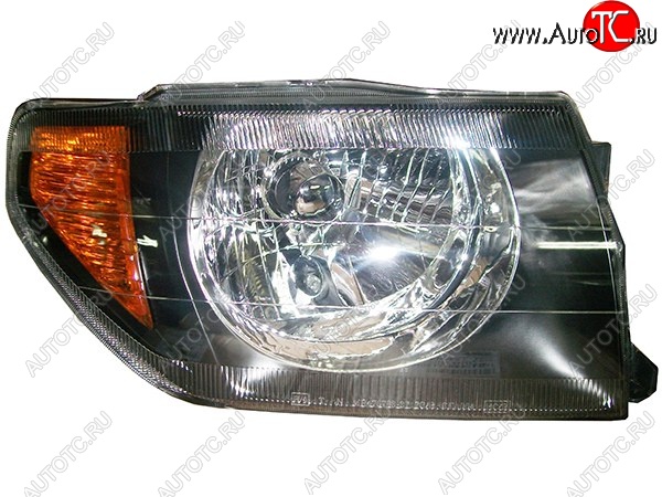 6 649 р. Правая фара (чёрная) SAT Mitsubishi Pajero iO (1998-2007)  с доставкой в г. Кемерово