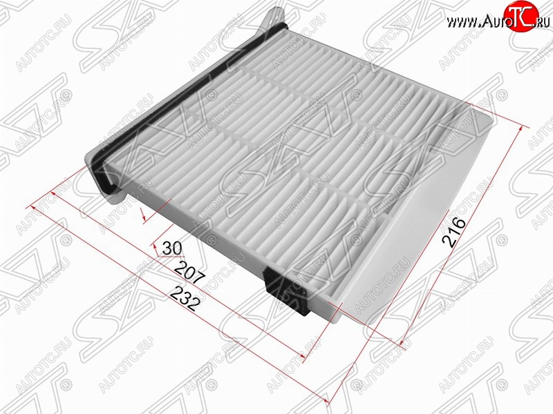 499 р. Фильтр салонный SAT (216х232/207Х30 mm)  Mitsubishi Pajero ( 4 V90,  4 V80) - Pajero iO  с доставкой в г. Кемерово