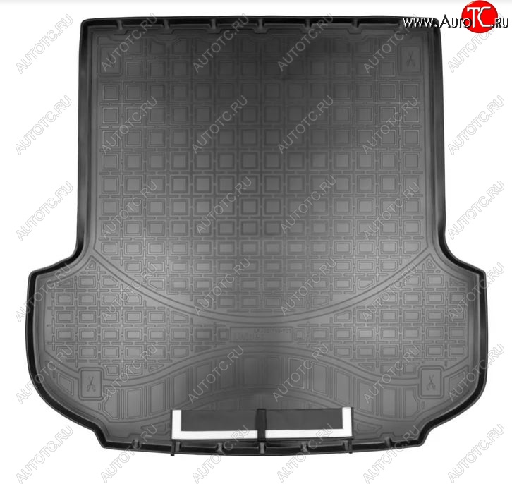 3 599 р. Коврик в багажник Norplast Unidec  Mitsubishi Pajero Sport  QE (2015-2021) дорестайлинг (Черный с фартуком)  с доставкой в г. Кемерово