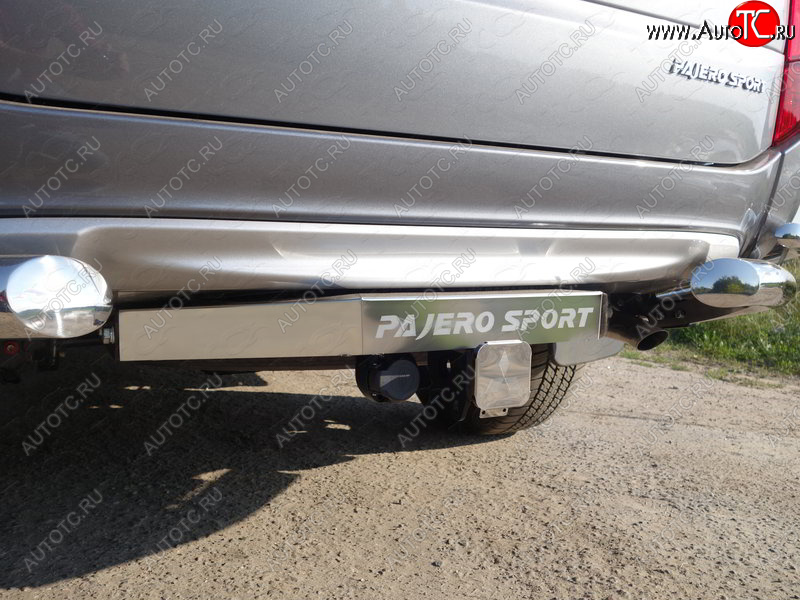 17 599 р. Фаркоп (тягово-сцепное устройство) TCC (надпись Pajero Sport)  Mitsubishi Pajero Sport  QE (2015-2021) дорестайлинг (Оцинкованный, шар E)  с доставкой в г. Кемерово