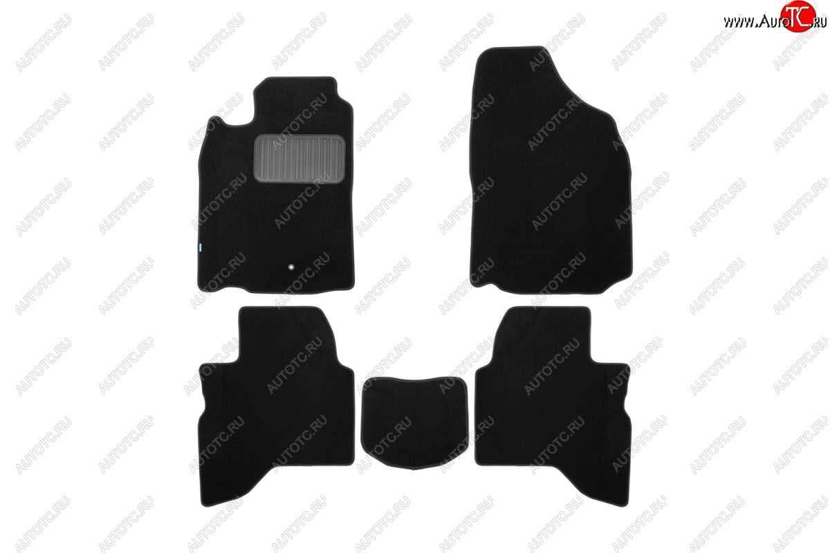 9 549 р. Текстильные коврики салона Klever Premium  Mitsubishi Pajero Sport  PA (1996-2008) дорестайлинг, рестайлинг (Черные)  с доставкой в г. Кемерово