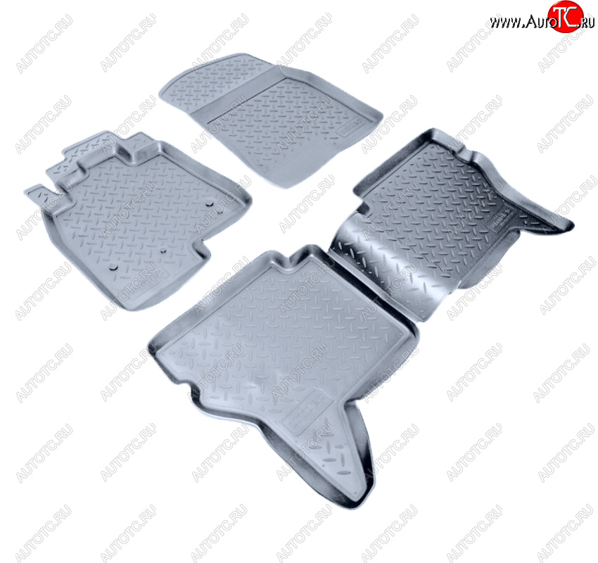 2 999 р. Коврики салона Norplast Unidec  Mitsubishi Pajero Sport  PA (1996-2008) дорестайлинг, рестайлинг (Цвет: серый)  с доставкой в г. Кемерово